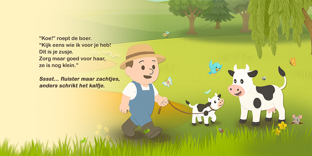 Vogel en Koe: Het ei pagina 19 en 20