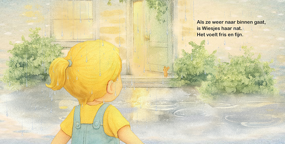 Wiesje en de regen  spread 9