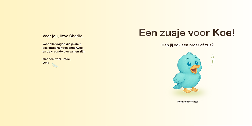 Vogel en Koe: Het ei pagina 1 en 2