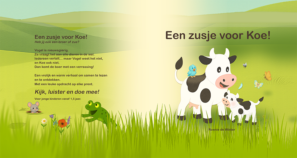 Vogel en Koe: Het ei pagina 1 en 2