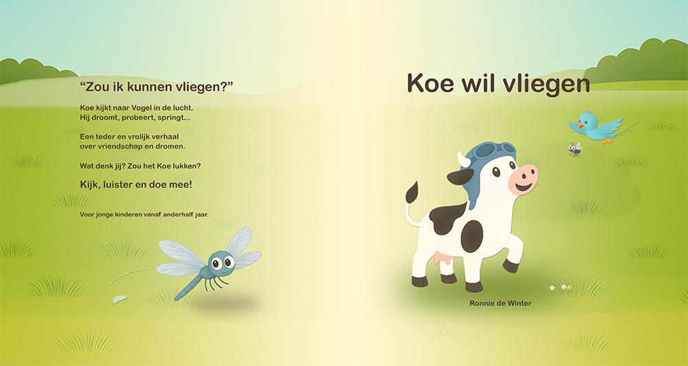Vogel en Koe: Het ei pagina 1 en 2