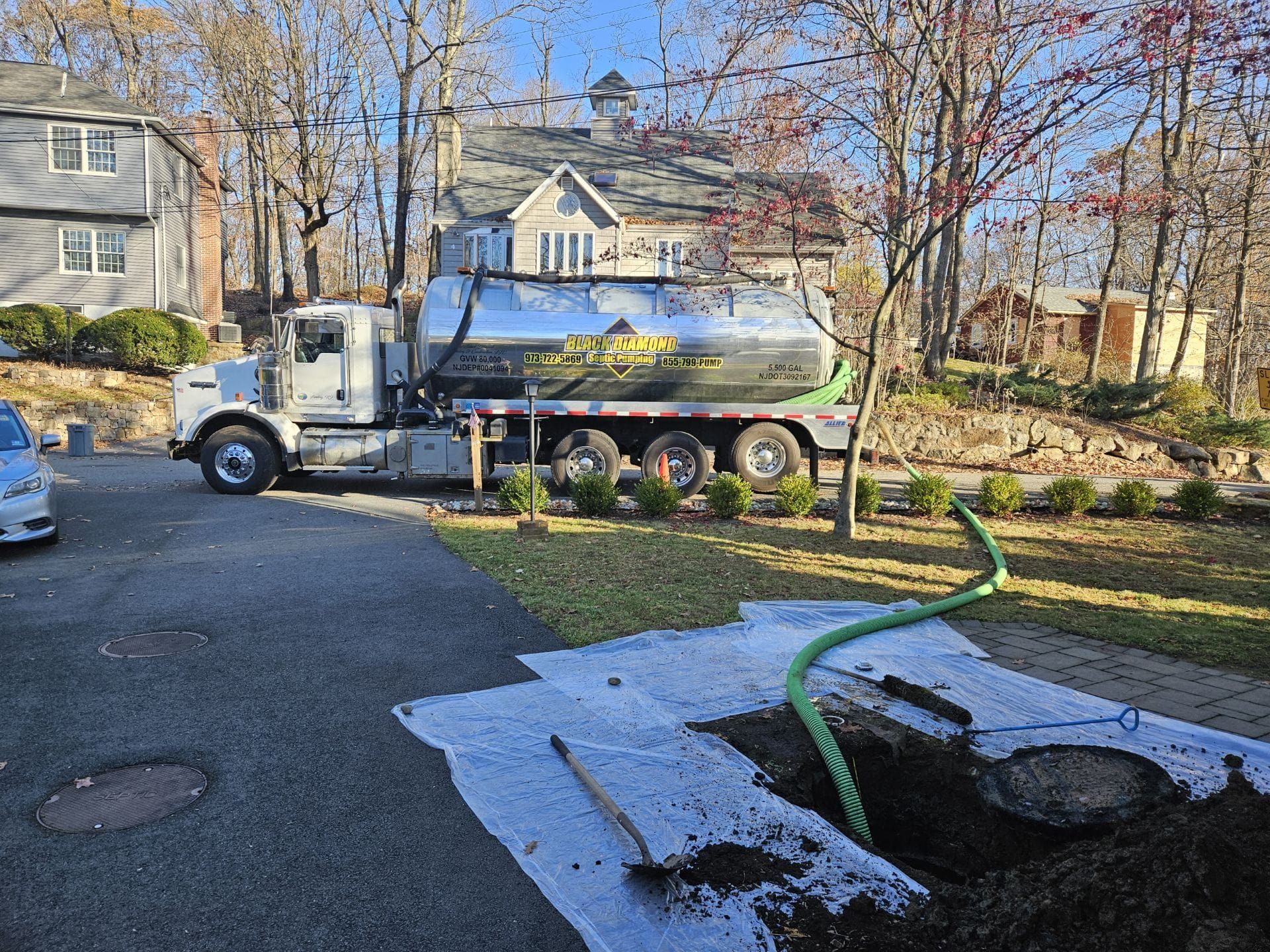 Black Diamond paving contractor on work