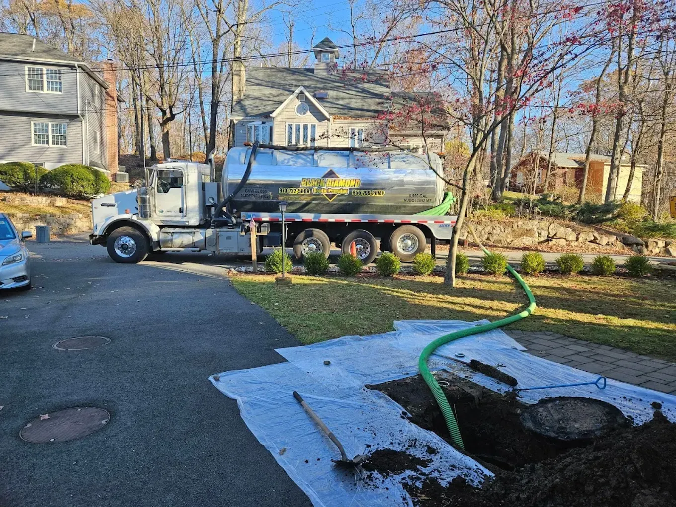 Pumping Septic Tank vehicle
