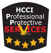 A logo for hcci professional protective services llc