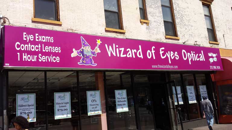 Wizard of eyes optical - decals in Bronx, NY