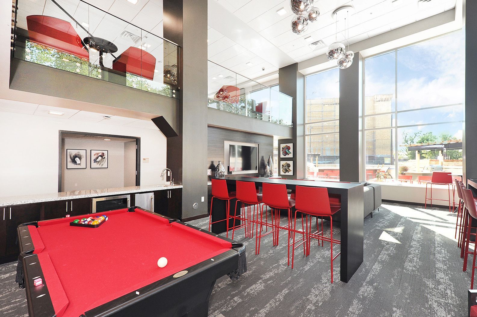 Clubroom Built for Entertaining and Recreation