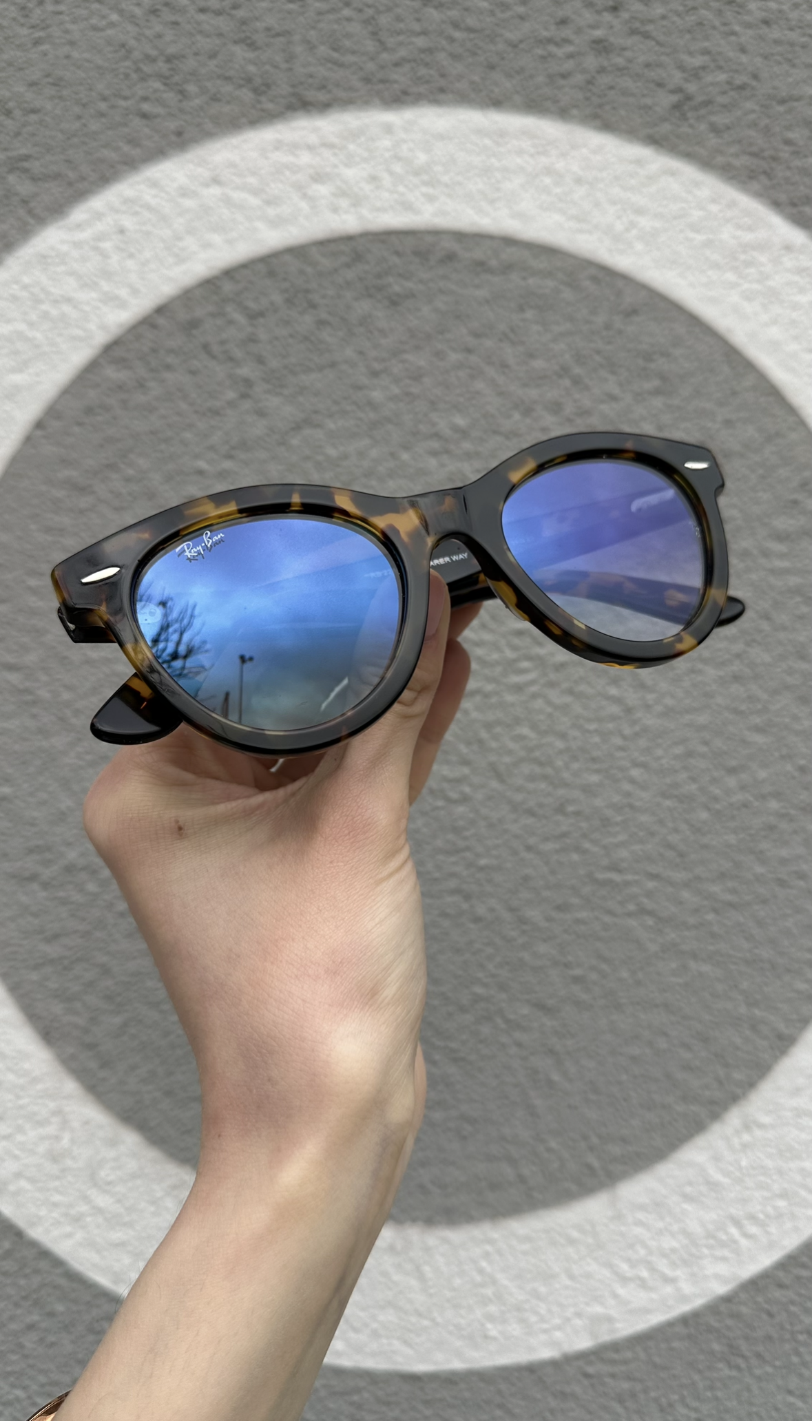 rayban occhiale da sole tartarugato 