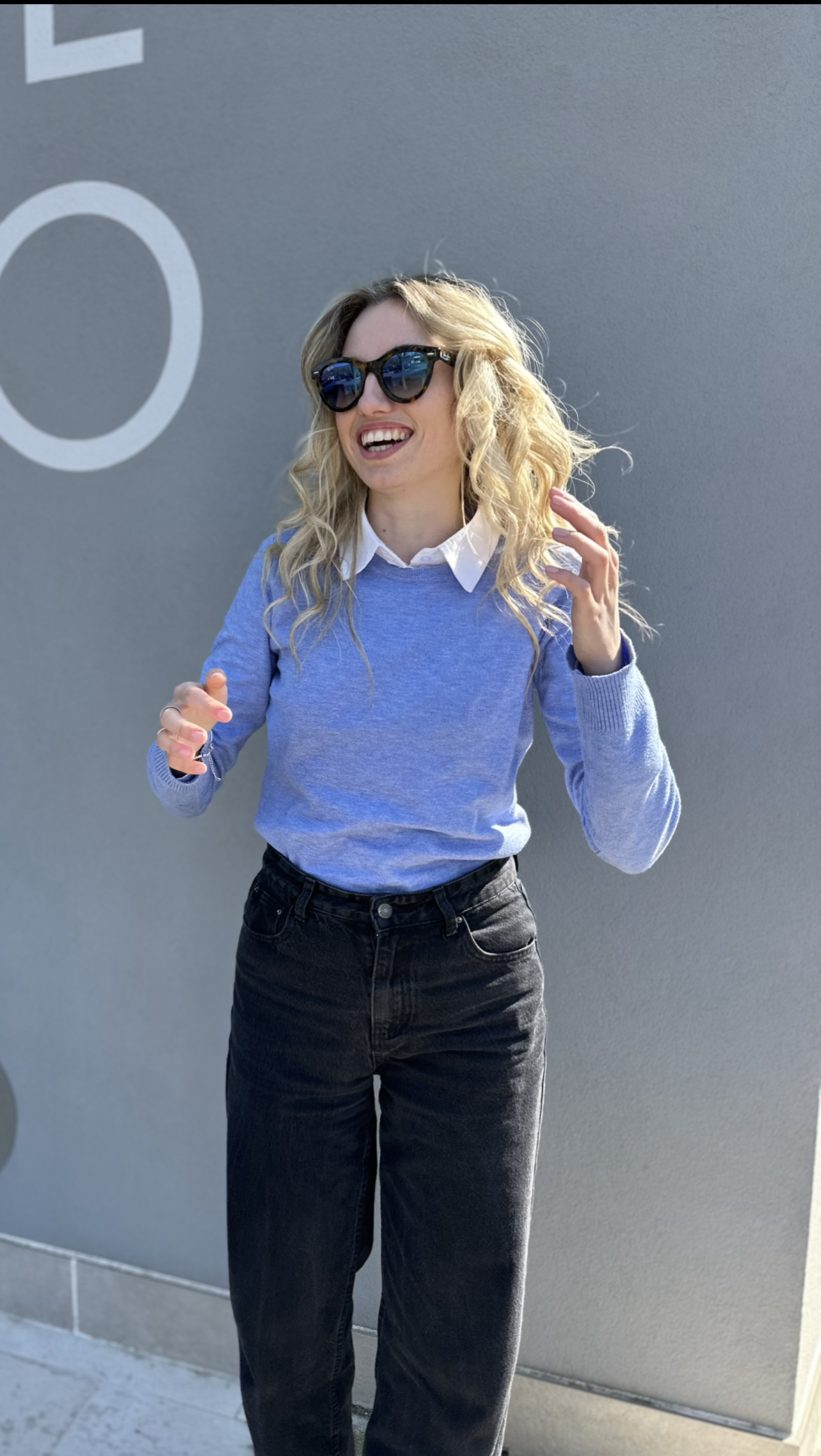 occhiali da sole donna 2025 rayban tartarugato lenti azzurre