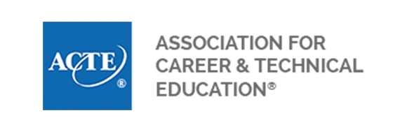The logo for the association for career and technical education