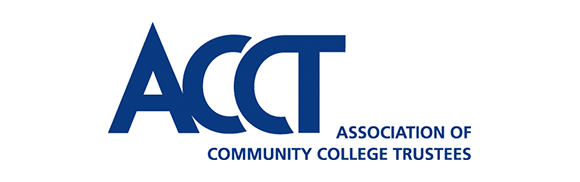 The logo for the acct association of community college trustees