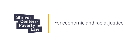 The logo for the shriver center on poverty law for economic and racial justice