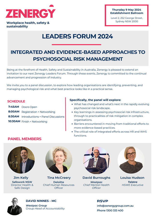 Zenergy Upcoming Leaders Forum