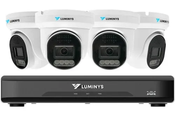 4 Cameras Security System 5 MP IP Turret Cameras with One  8-channel 4K NVR