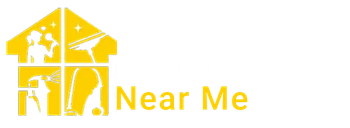 Yellow house-shaped logo with cleaning icons, "Pro Austin Maid Service" text.