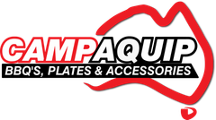 Campaquip Logo — Home Campaquip logo with red and black text, Australia outline