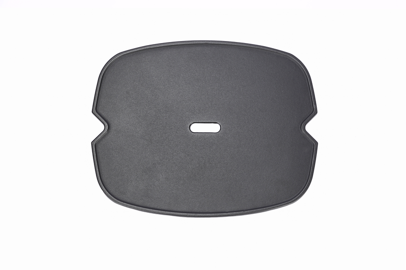 Gray rectangular rubber mat with a central hole, on a white background.