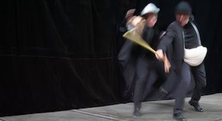 Aktionsfoto von der Produktion Don Quijote