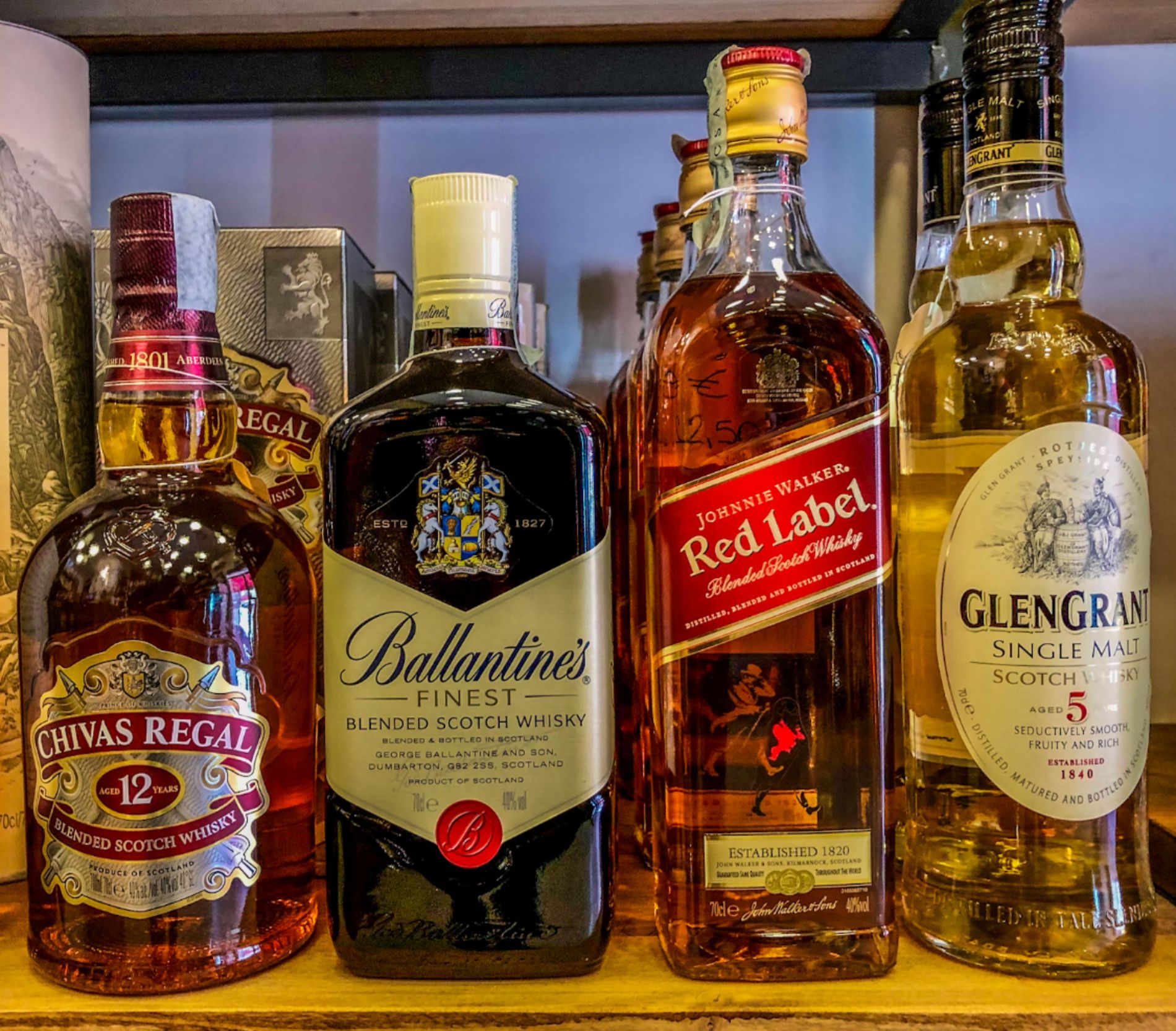 diversi tipi di Whisky