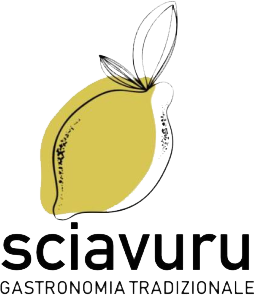 Logo: Limone giallo con contorno e foglie neri, 