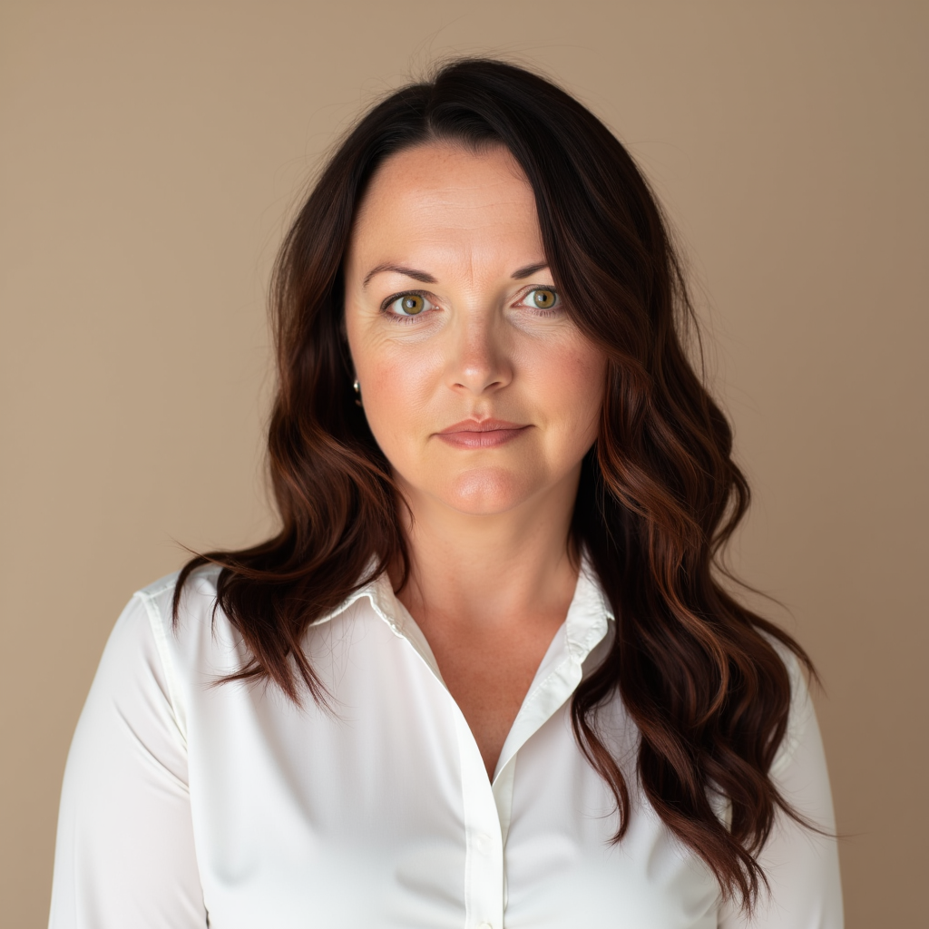 Man with glasses and red beard, wearing a suit in an office setting.