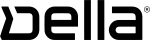Della logo: black and white.