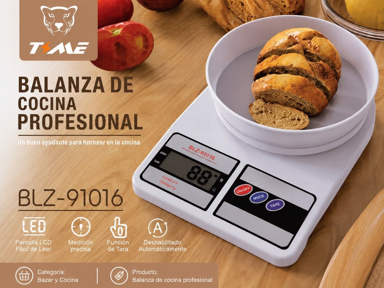 Balanza de cocina digital