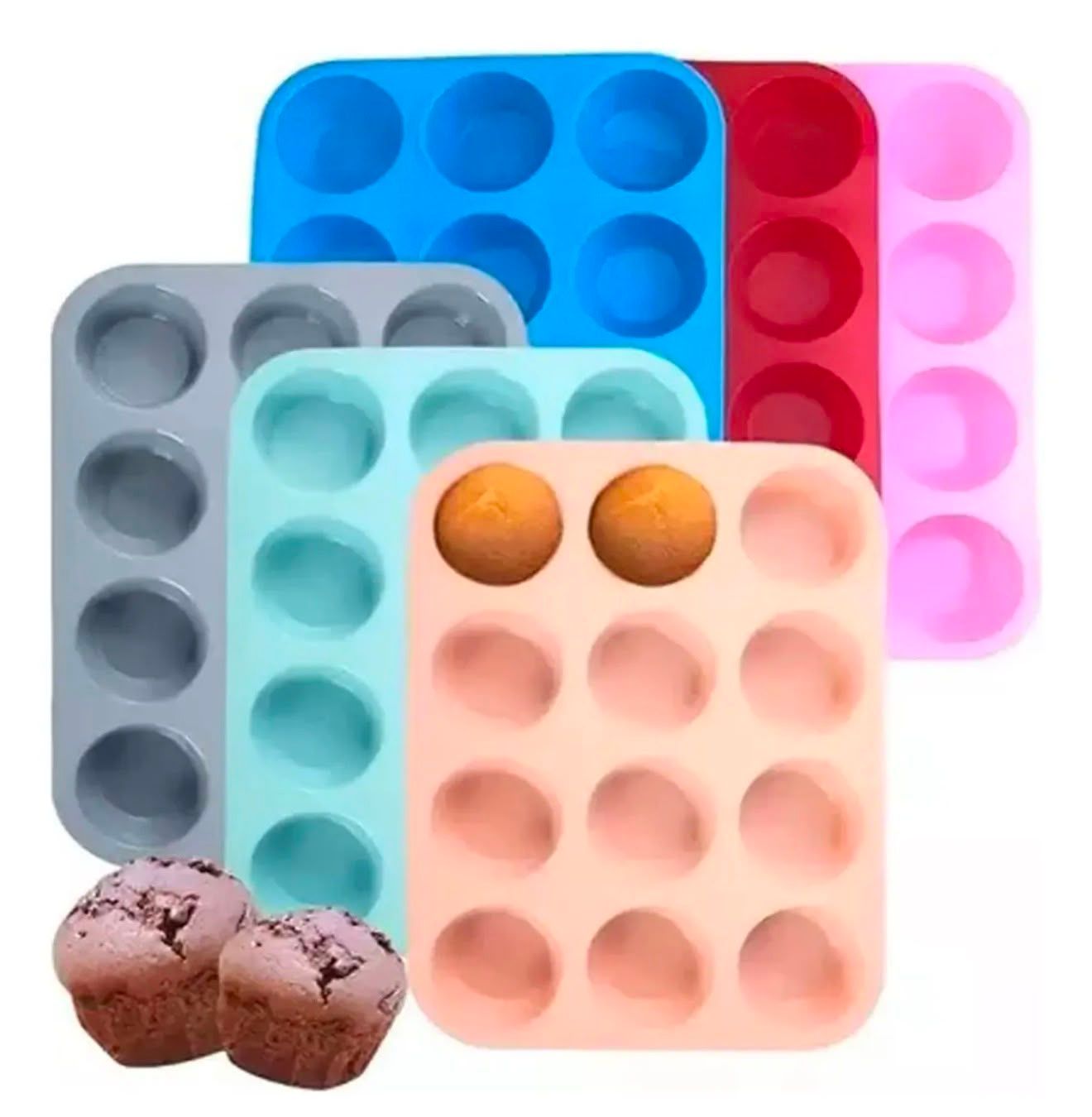 Molde de muffins silicona