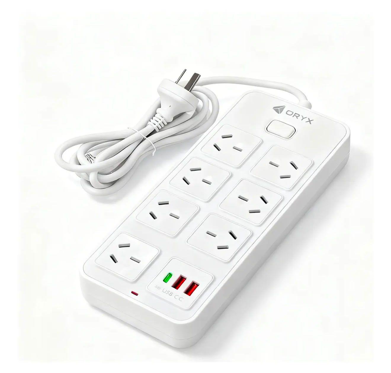 Alargue Zapatilla 7 Salidas + USB (2 m)