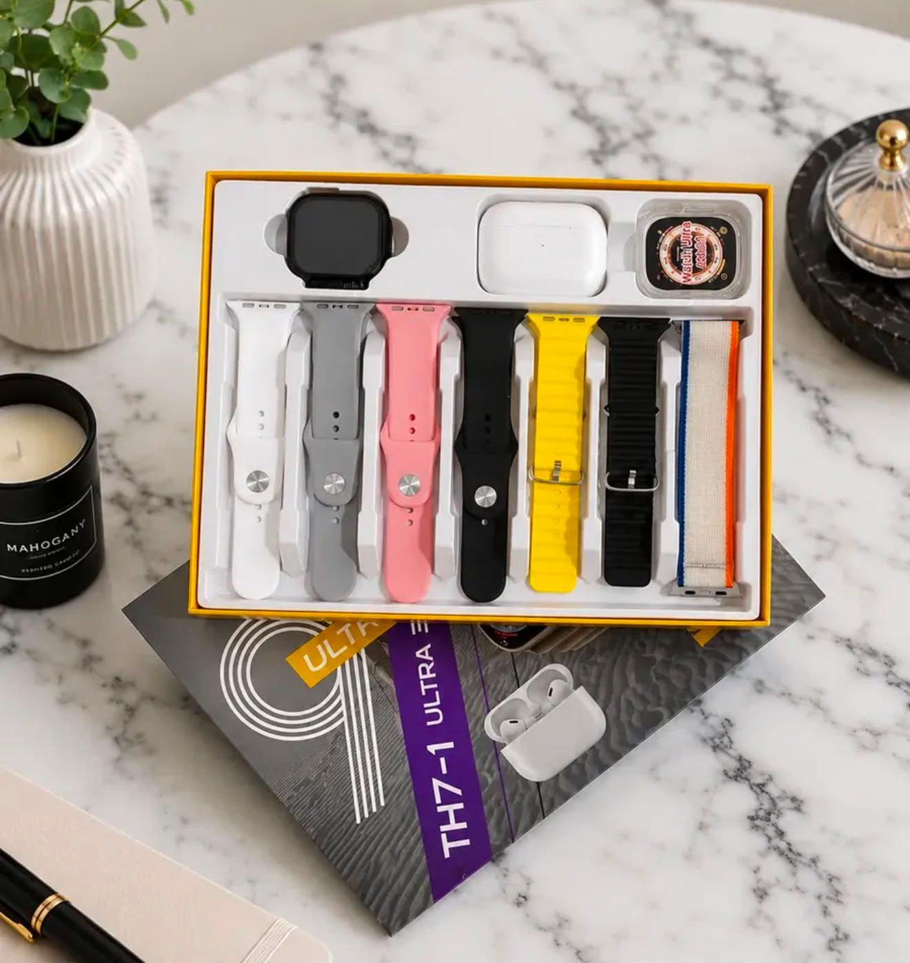 Smartwatch con 7 Mallas y Auriculares