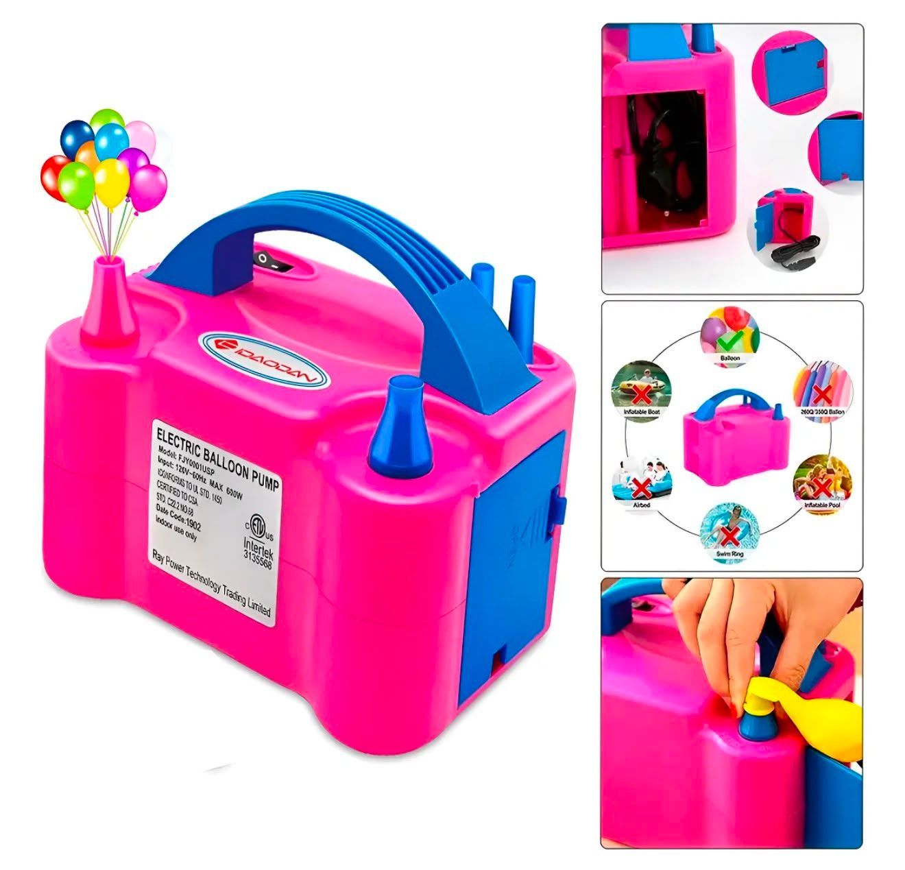 Inflador de Globos Eléctrico