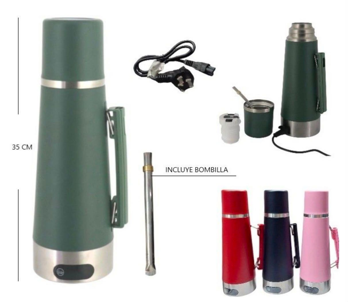 Termo Eléctrico con Mate 1200 ml