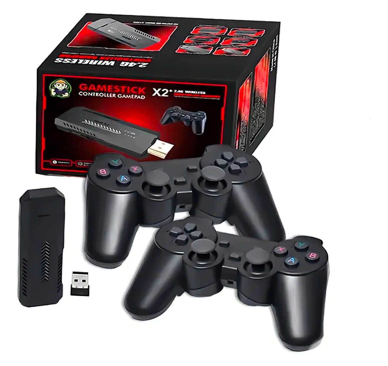 Game Stick X2 – Consola Retro con 2 Joysticks Inalámbricos