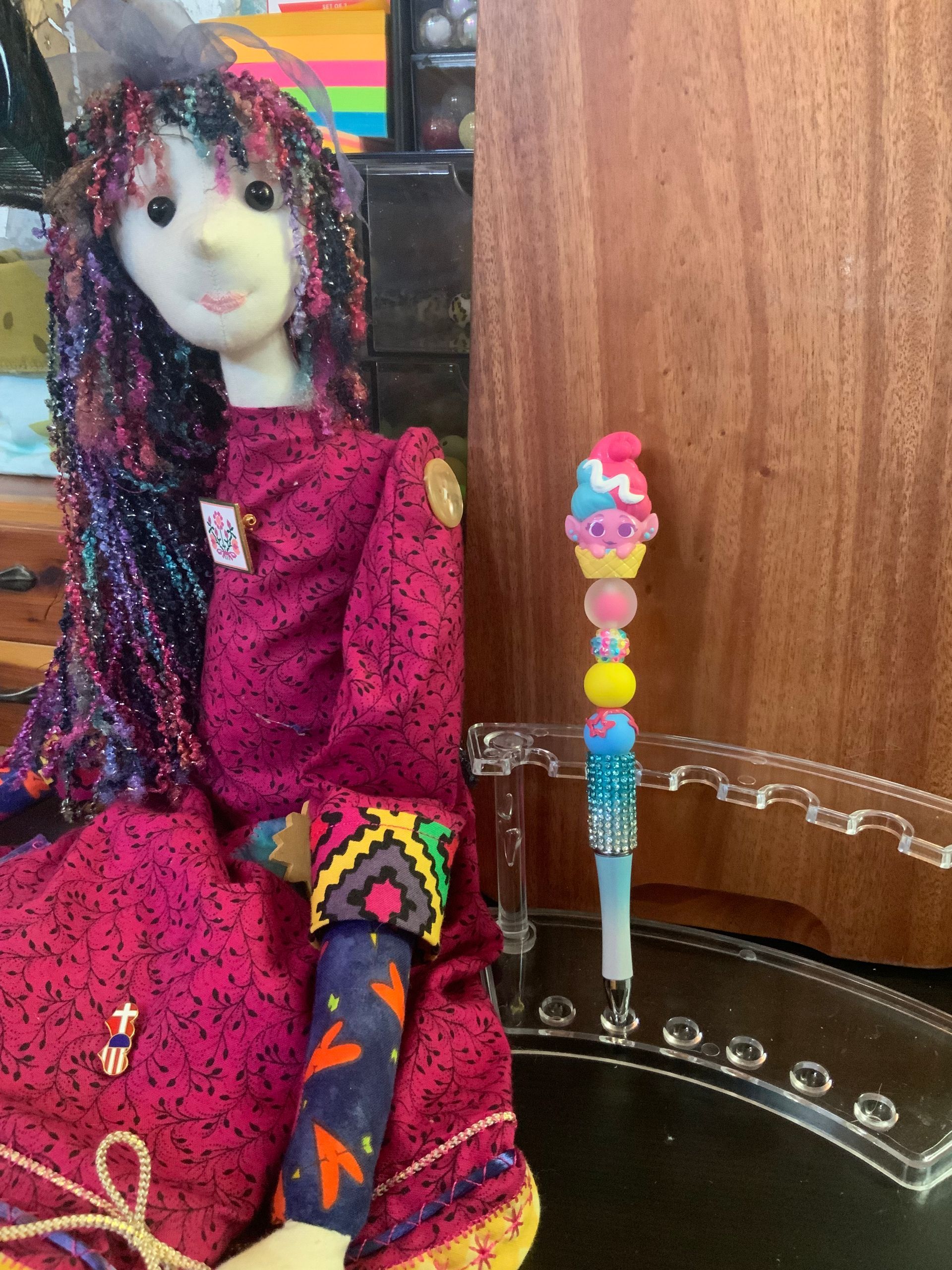 ICECREAM TROLL BEADED PEN