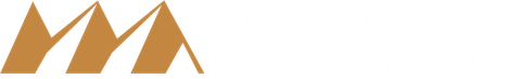 A brown and white logo with the letter m on a white background.