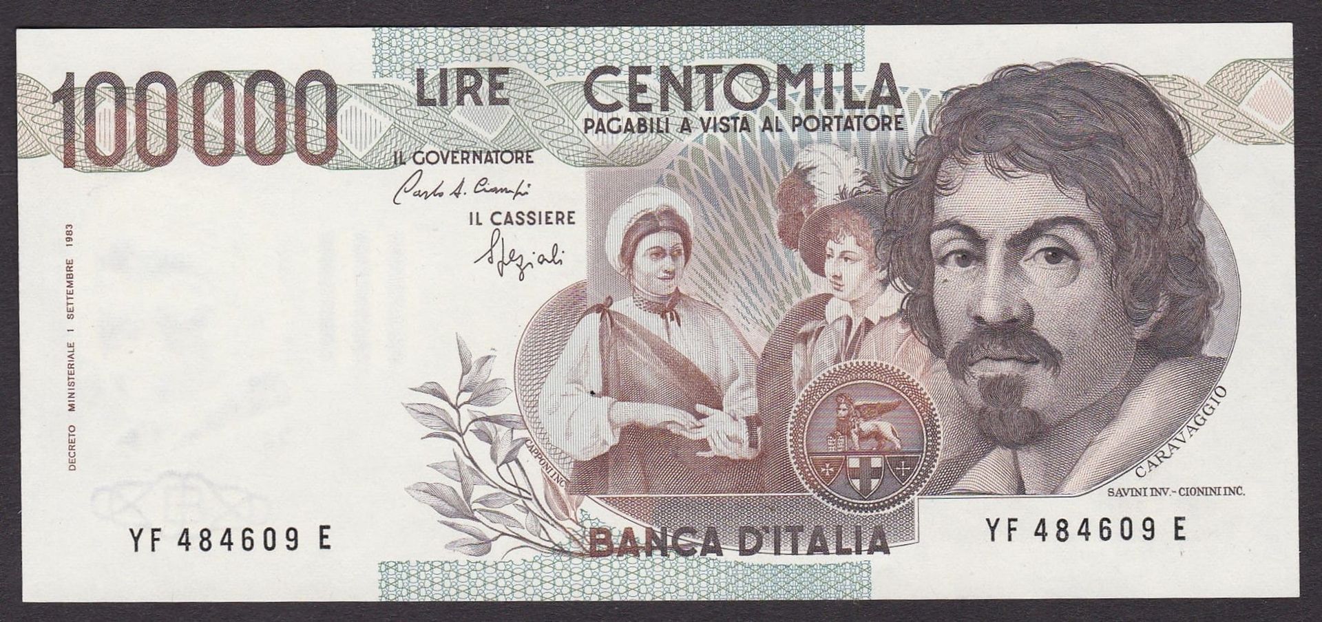 £. 100.000 tipo Caravaggio (1984-2002)