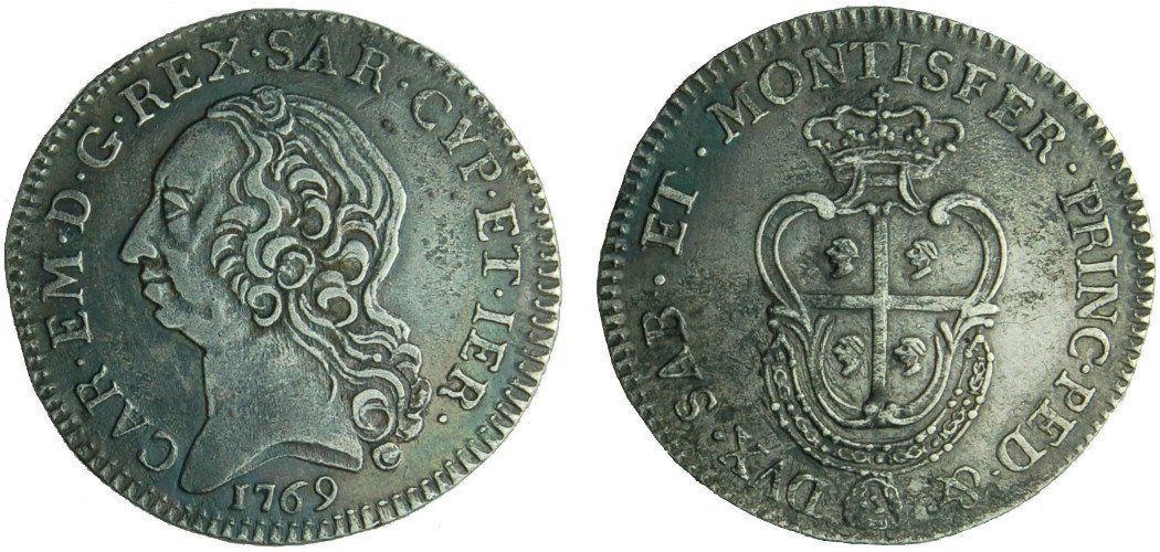 due monete antiche del 1769