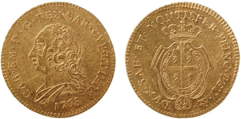 due monete antiche del 1768