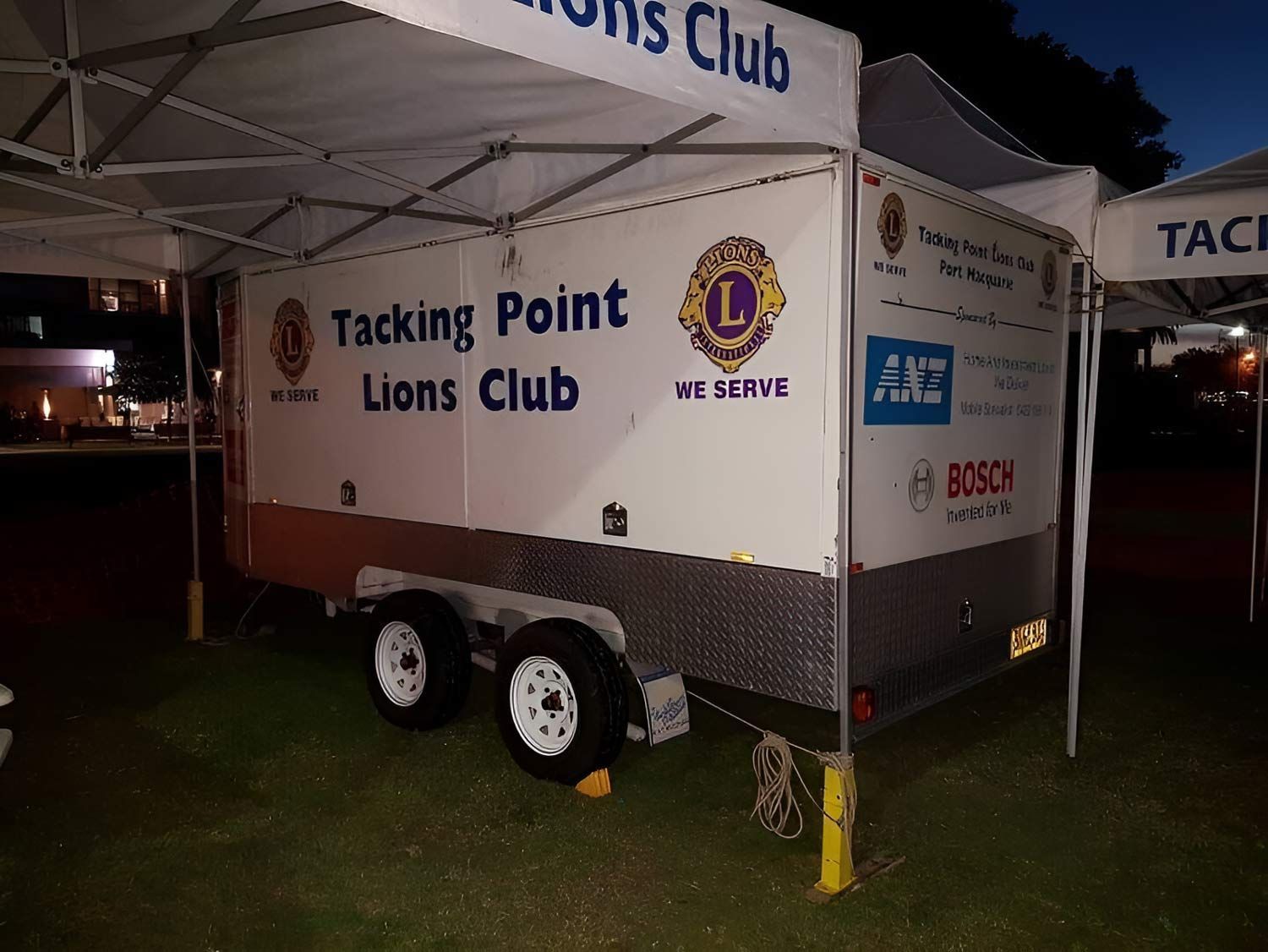 A Trailer That Says Tacking Point Lions Club On It — Hastings Trailer Centre in Port Macquarie, NSW