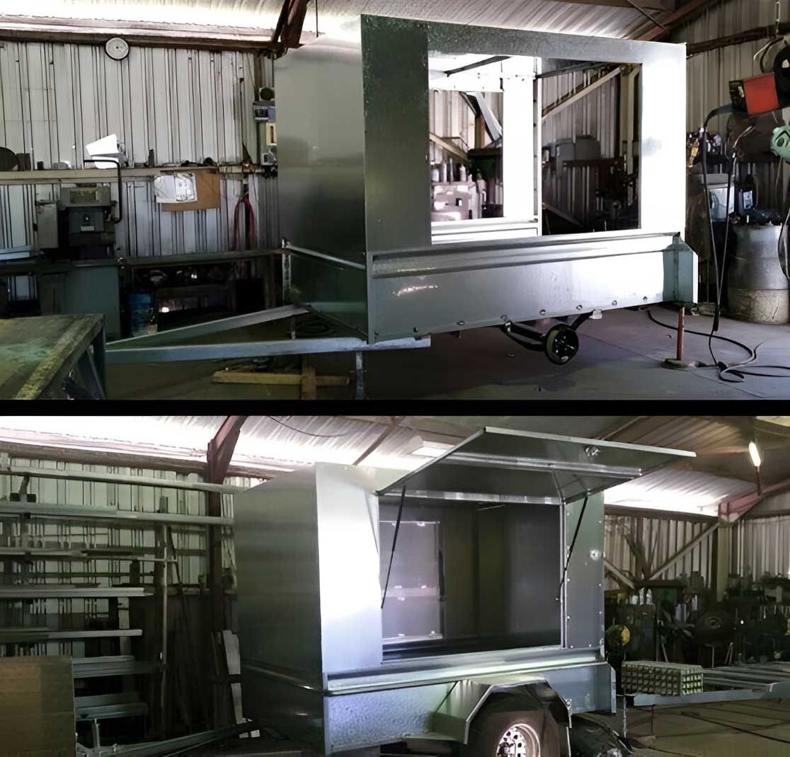During And After Building The Box Trailer — Hastings Trailer Centre in Port Macquarie, NSW