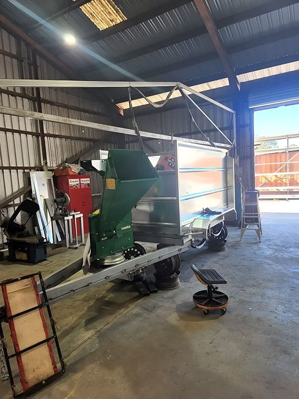 Trailer With Wood Chipper — Hastings Trailer Centre in Taree, NSW