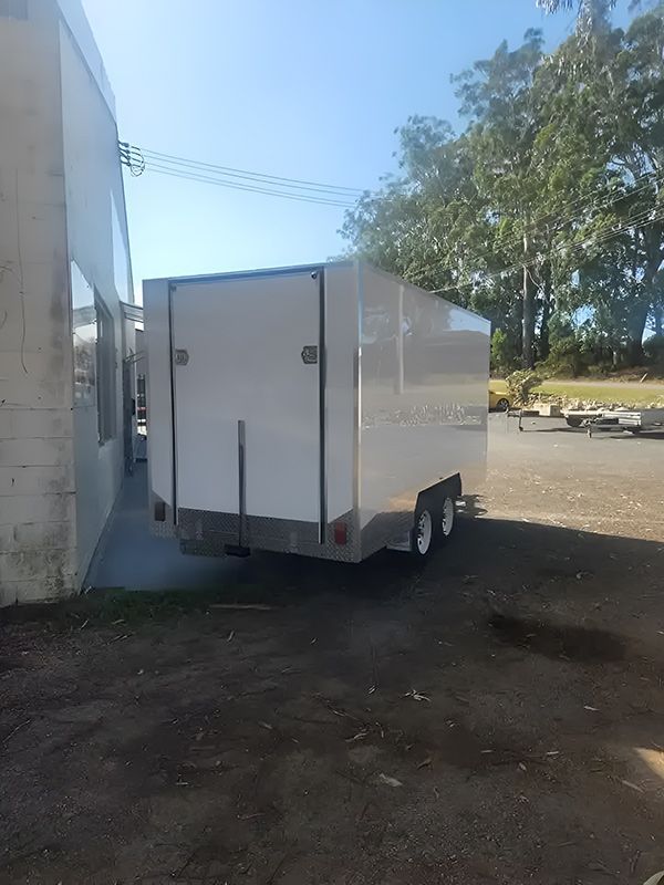 White Container Trailer — Hastings Trailer Centre in Taree, NSW
