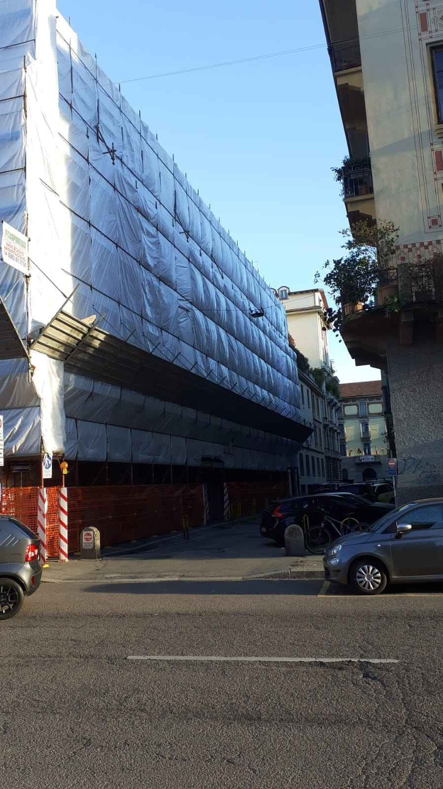 copertura per ponteggi