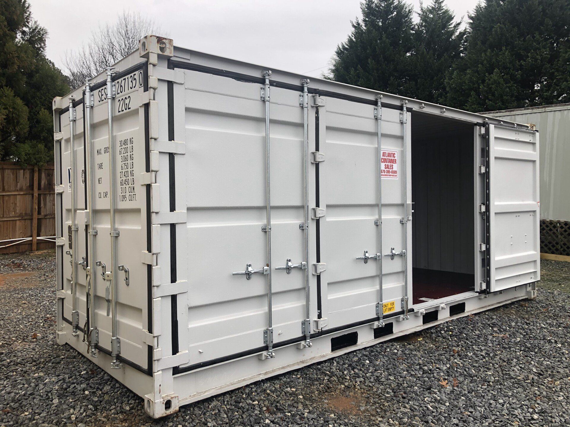 Shipping Container with heavy duty doors for high security