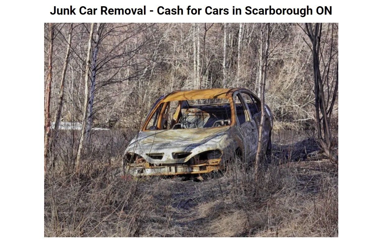 junk car removal service in Scarborough ON