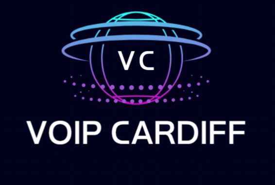 Logo for VoIP Cardiff: Globe with 