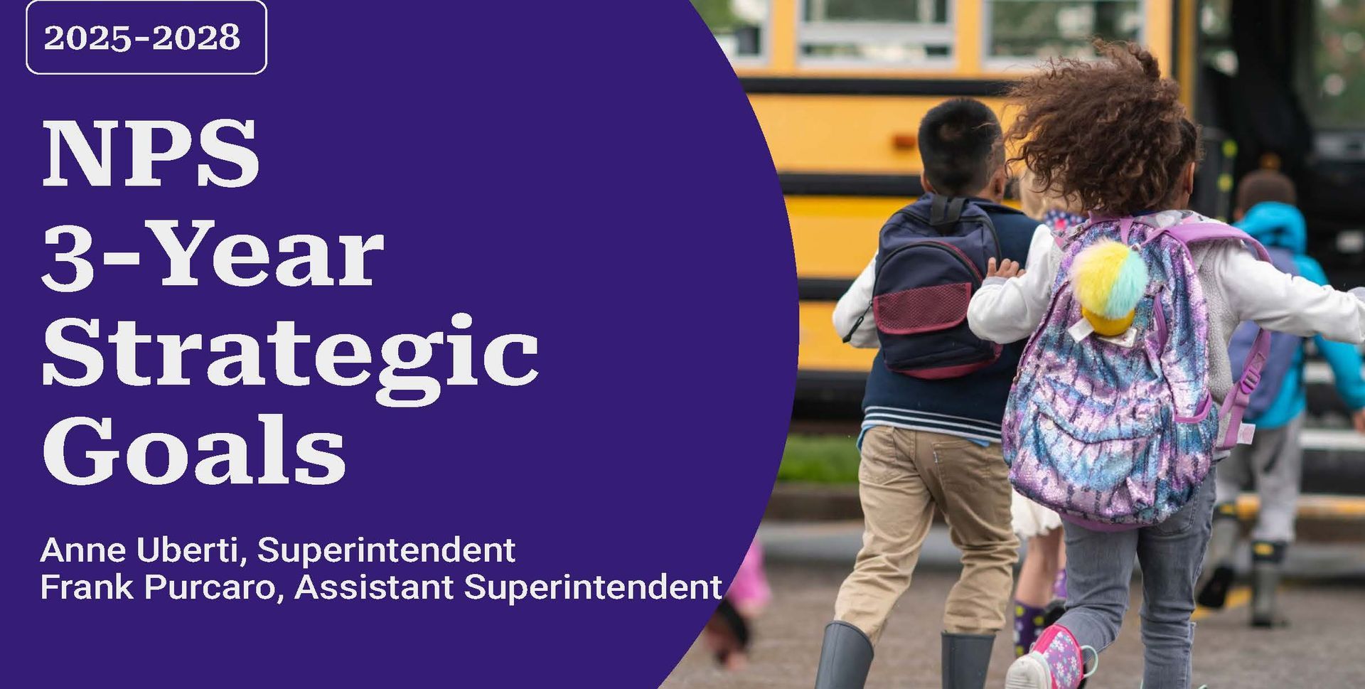 The cover of the newtown public school district strategic plan for 2023-2028