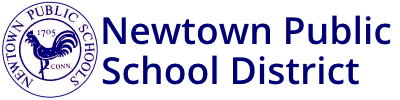 The logo for the newtown public school district