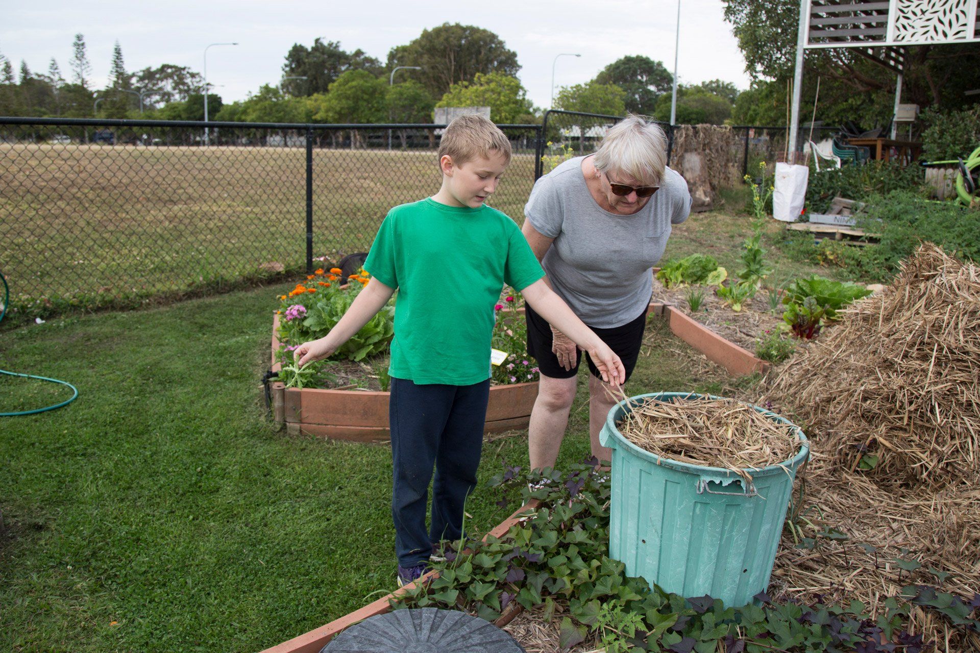 Boy Helping His Grandmother — Geelong, VIC — Geelong Farm Supplies