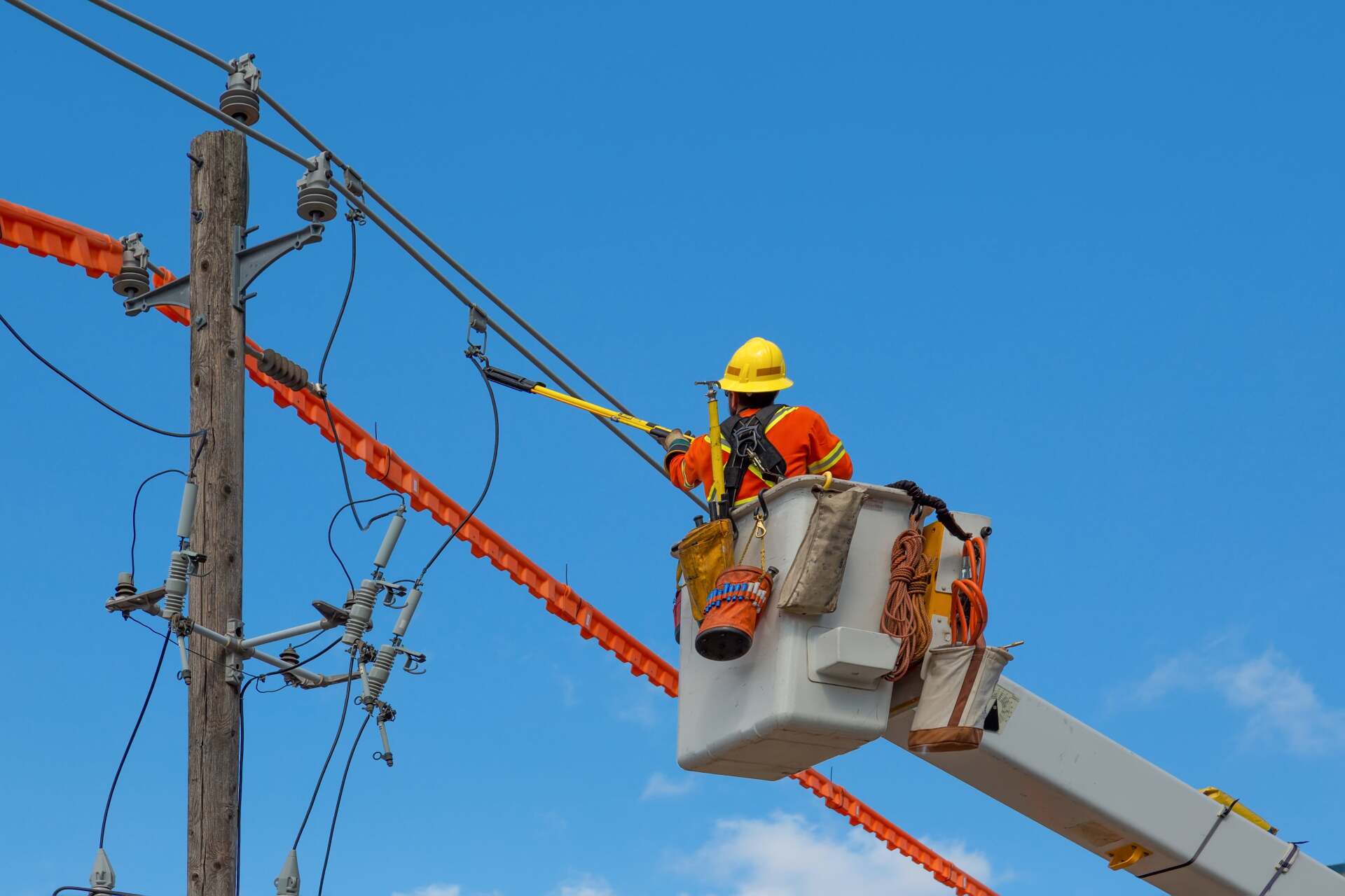 When should utility poles be repaired or replaced?