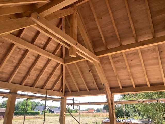 Tuinhuis  veranda zitje bouwen Blauwestad Winschoten